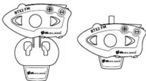 MIDLAND BTX2 FM - Befestigen und Entfernen des Midland BTX2 FM - 1