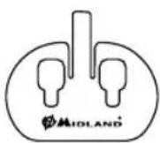 MIDLAND BTX2 FM - Plaat met dubbelzijdig klevende strip - 1