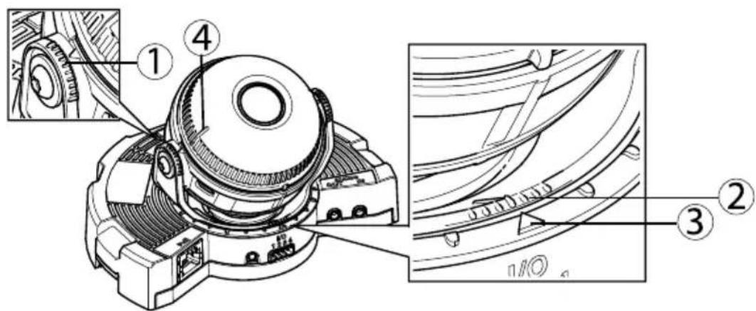 AXIS Q3505V - EinstellendesKamerawinkels - 1