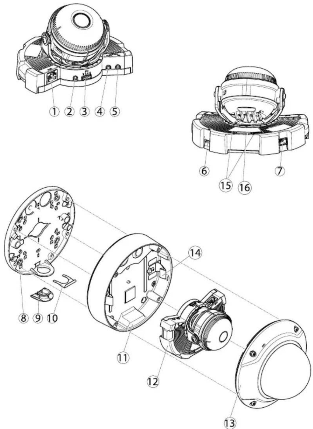 AXIS Q3505V - 注意 - 1