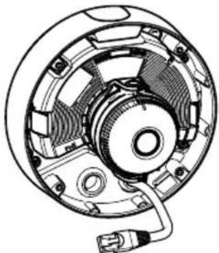 AXIS Q3505V - AnschließenderKabelundAnbringendesKameragehäusesanderHalterung - 2