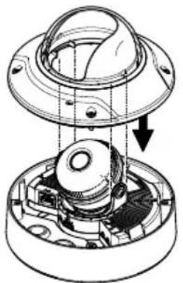 AXIS Q3505V - Fissaggiodellacoperturaacupola - 1