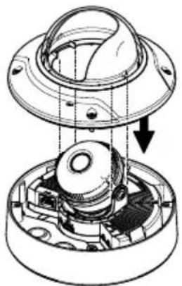 AXIS Q3505V - Fijacióndelacubiertadeldomo - 1