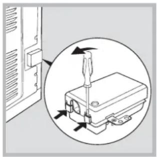 INDESIT FIMB 20 K.A IX (EE) - Montaje del cable de alimentacion electrica - 1