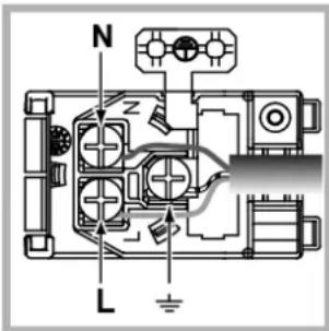 INDESIT FIMB 20 K.A IX (EE) - Montarea cablului de alimentare - 2