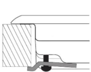 HOTPOINT-ARISTON TQ 640 (WH) K GHHA - Esquema de fijación de los ganchos - 2