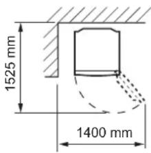 SHARP SJSC700VWH - Biztositson megfelelo szellózési teret a hütogép körü! Az ábrán a hütöszekrény. - 1