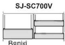 SHARP SJSC700VWH - IpaBepka TAmpepatpybI y camaa XaIoHaH 3OHe - 2