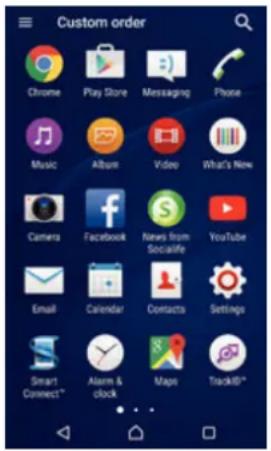 SONY Xperia M2 Dual - Écran Applications - 1