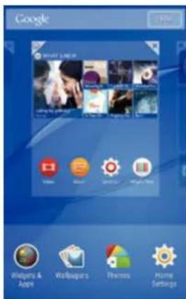 SONY Xperia M2 Dual - Volets de I'écran d'accueil - 1