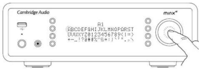 CAMBRIDGE MINX XI - Renommer les entrées audio - 1