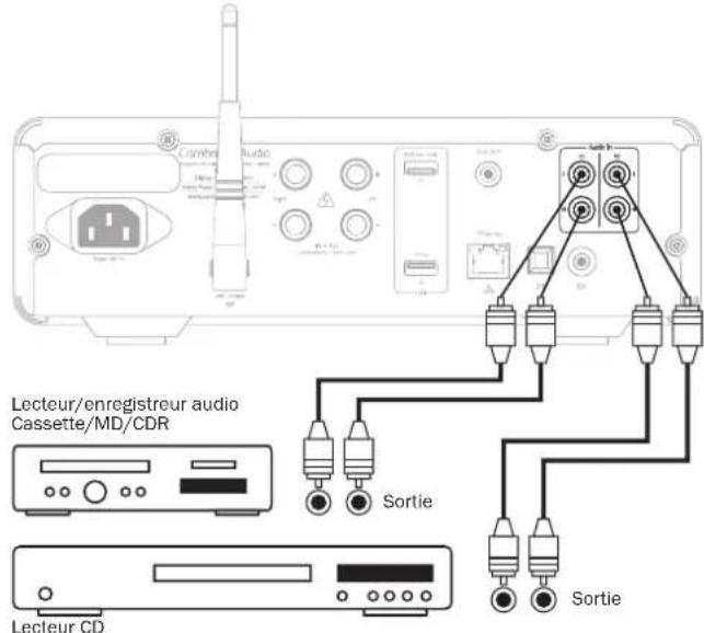CAMBRIDGE MINX XI - Raccordements audio analogiques - 1