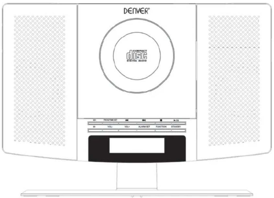 DENVER MC5220 - CD-PLAYER MIT UKW PLL RADIO UND ALARM - 1