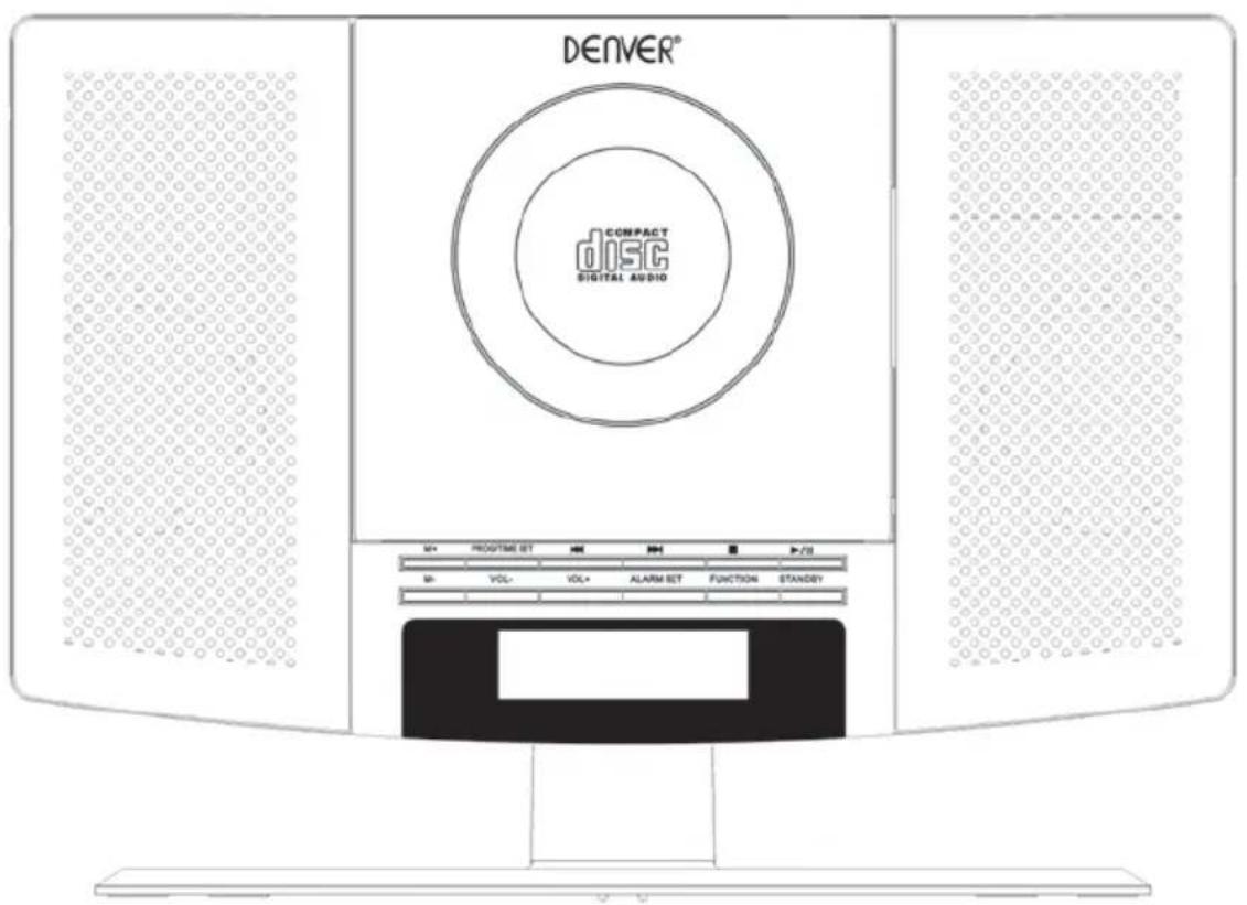 DENVER MC5220 - CD-SPELER MET FM-ALARMKLOK PLL RADIO - 1