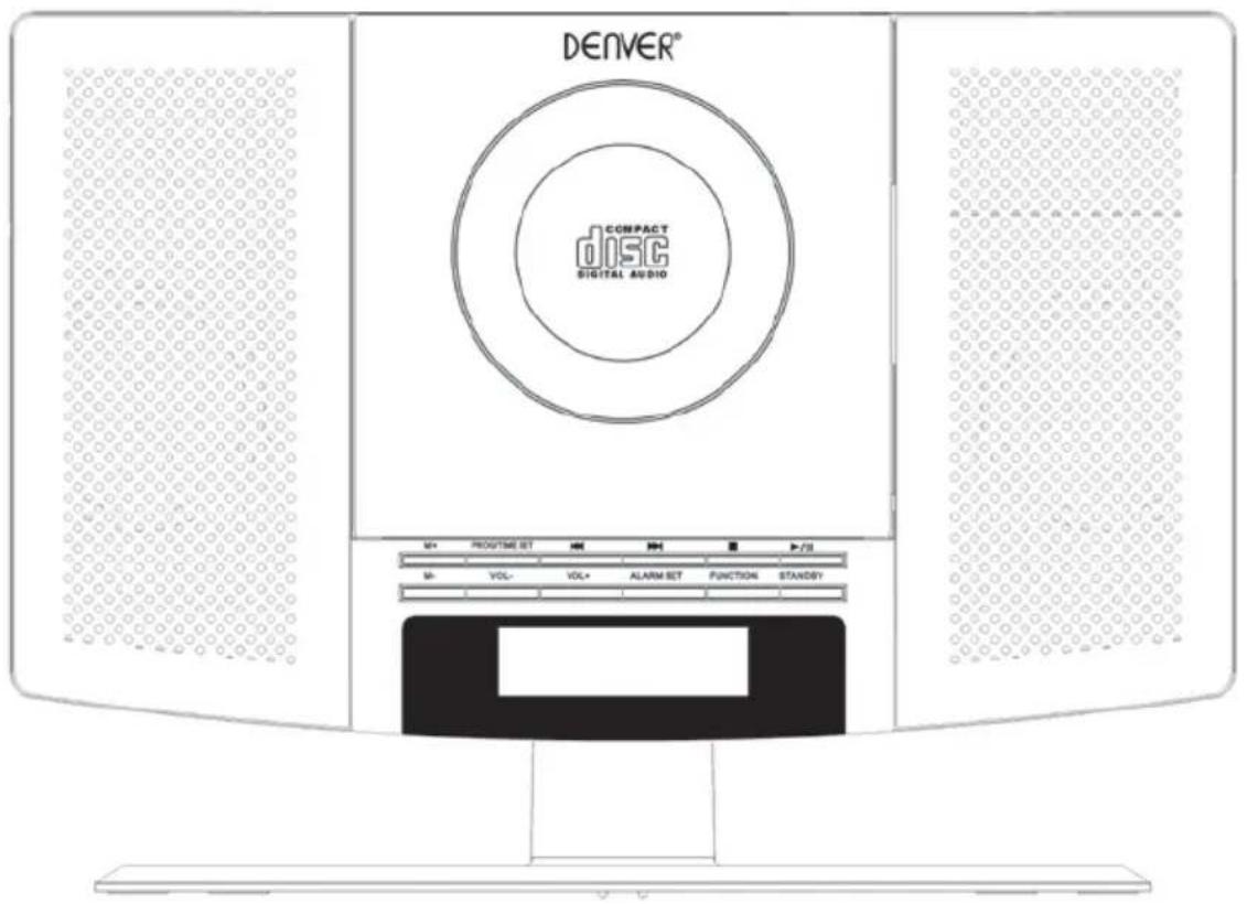 DENVER MC5220 - LETTORE CD CON RADIOSVEGLIA FM CON SINTONIA PLL - 1