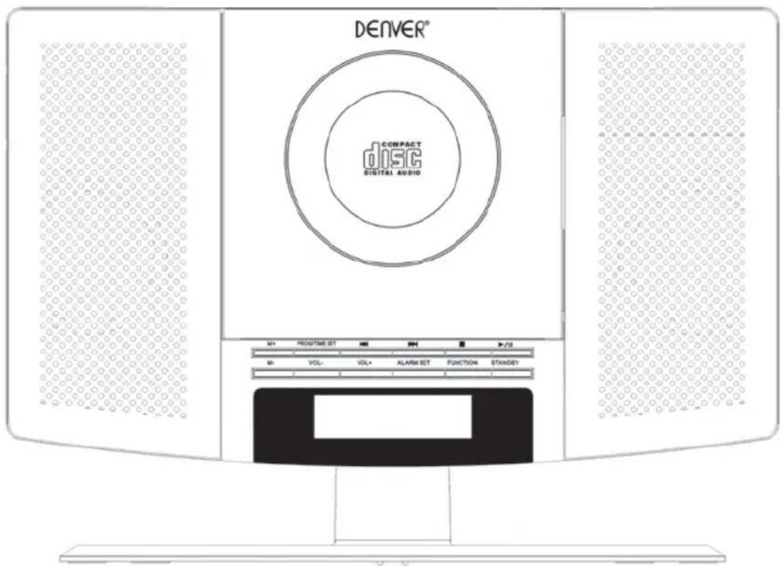 DENVER MC5220 - CD-AFSPILLER MED FM PLL RADIO & ALARM CLOCK - 1