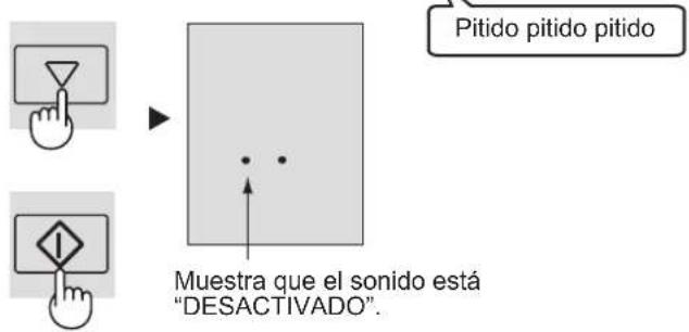 SHARP SJFP760VBE - Para "DESACTIVAR" el sonido - 1