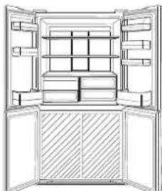 SHARP SJFP760VBK - Il consumo energetico di questo modello è misurato in baseagli standard internazionali delle prestazioni dei frigoriferinelle seguente condizioni. - 1