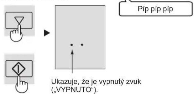 SHARP SJFP760VBK - Pro vypnuti zvuku (,VYPNUTO" - 1