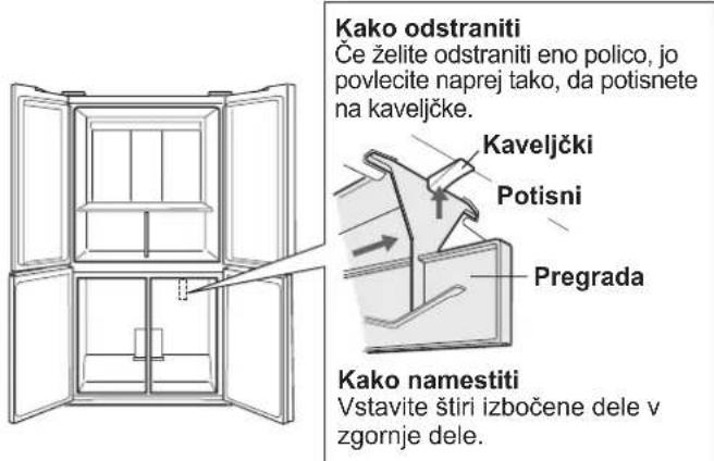 SHARP SJFP760VBK - Če odstranite notranje dodatke, lahko s primernim hlajenjem shranite vec hrane. - 1