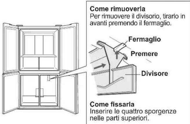 SHARP SJFP760VBK - È possibile conservare una maggiore quantità di alimenti estraendo, con debito raffreddamento, gli accessori interni. - 1
