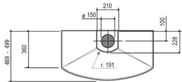 ROBLIN Diva2 S 900 Murale - Encombrement - 2