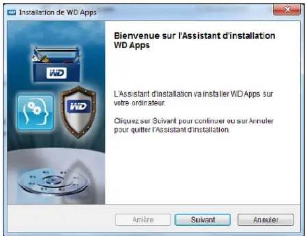 WESTERN DIGITAL WDBLWE0120JCHEESN - Prise en main du logiciel WD - 1
