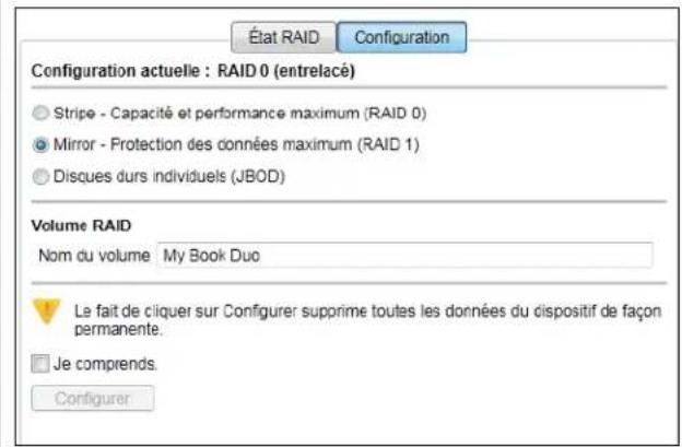 WESTERN DIGITAL WDBLWE0120JCHEESN - Modification de la configuration de l'appareil - 2