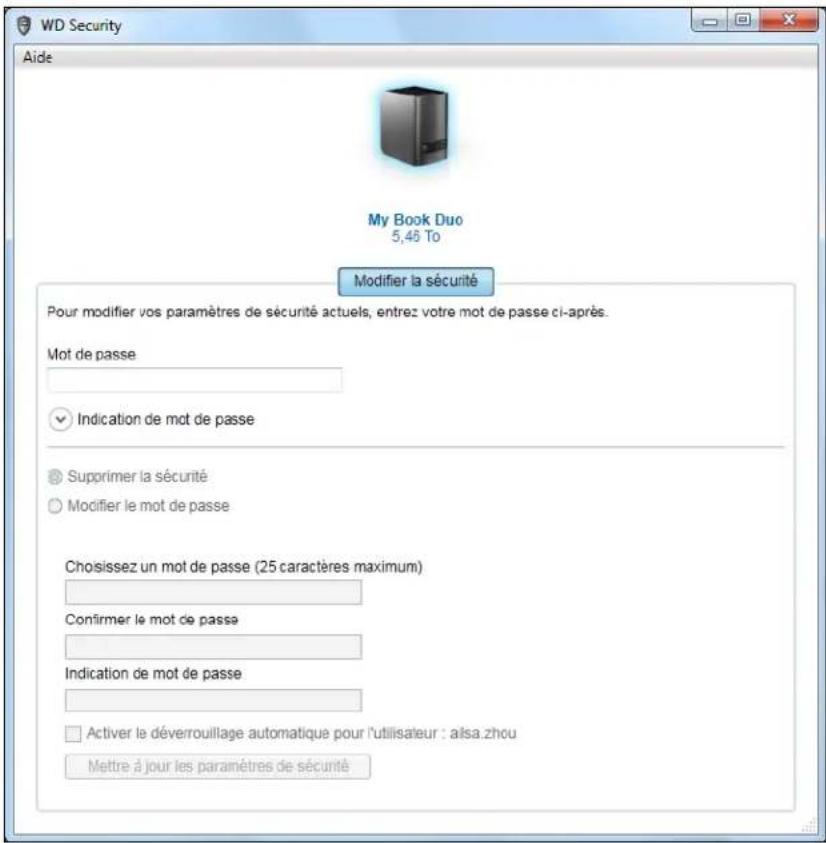 WESTERN DIGITAL WDBLWE0120JCHEESN - Désactivation de la fonction de verrouillage de l'appareil - 1