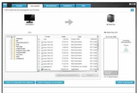 WESTERN DIGITAL WDBLWE0120JCHEESN - Onglet Sauvegarde - 2