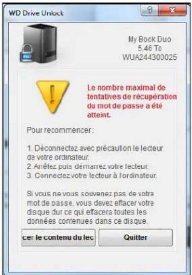 WESTERN DIGITAL WDBLWE0120JCHEESN - Utilisation de cinq mots de passer invalides - 3