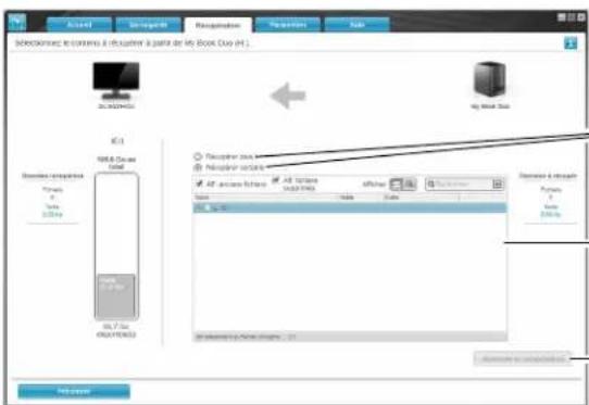 WESTERN DIGITAL WDBLWE0120JCHEESN - Onglet Récupération - 3