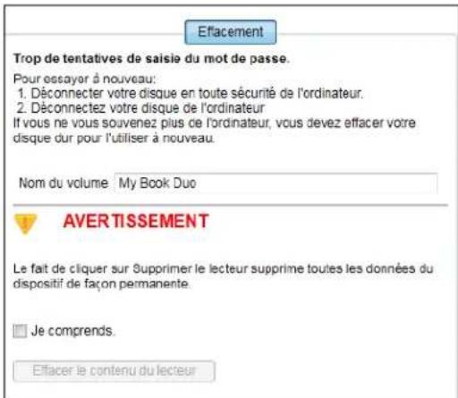 WESTERN DIGITAL WDBLWE0120JCHEESN - Utilisation de cinq mots de passer invalides - 1