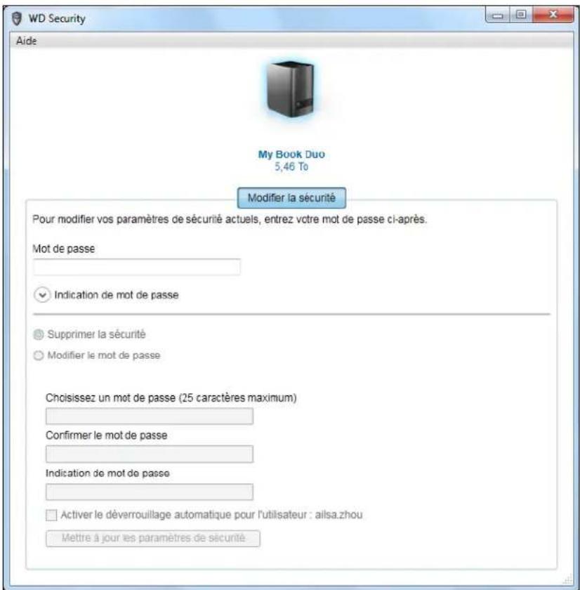 WESTERN DIGITAL WDBLWE0120JCHEESN - Modification de votre mot de passer - 1