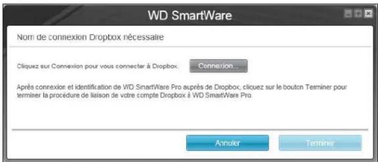 WESTERN DIGITAL WDBLWE0120JCHEESN - Configuration d'un compte distant Dropbox - 1