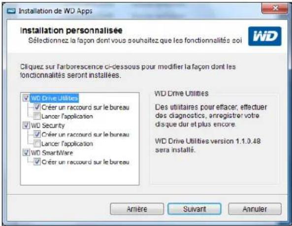 WESTERN DIGITAL WDBLWE0120JCHEESN - Prise en main du logiciel WD - 2