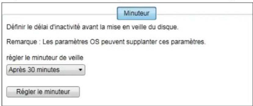 WESTERN DIGITAL WDBLWE0120JCHEESN - Réglage de la temporisation de veille de l'appareil - 1