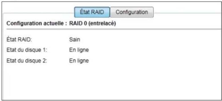 WESTERN DIGITAL WDBLWE0120JCHEESN - Cliquez sur Gestion du RAID > État RAID : - 1