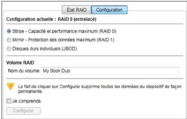 WESTERN DIGITAL WDBLWE0120JCHEESN - Modification de la configuration de l'appareil - 1