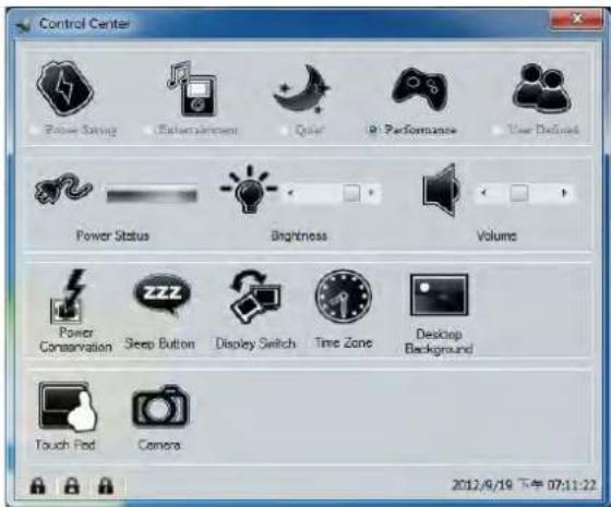 Nexoc G728II - Control Center (Steuerzentrum) - 1