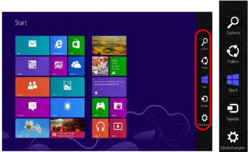 Nexoc G728II - Windows 8 Charms-Leiste - 1