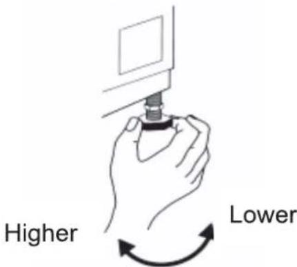 HISENSE WFN9012 - ADJUSTMENT OF THE FEET - 4
