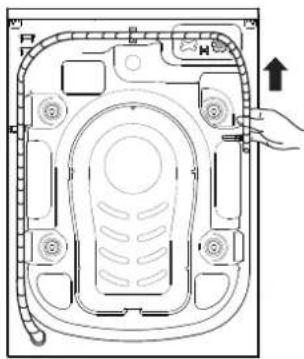 HISENSE WFN9012 - In case the drain hose is installed - 2