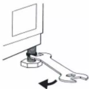 HISENSE WFN9012 - RéGLAGE DES PIEDS - 2