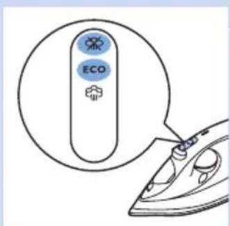PHILIPS Azur Performer GC4510 - Posicion de vapor ECO/planchado en seco - 1