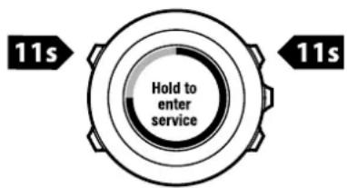 SUUNTO Ambit2 R - Menu de maintenance - 1