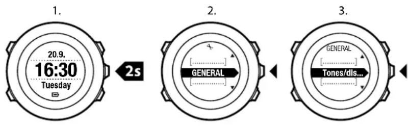 SUUNTO Ambit2 R - Inversion de l'affichage - 1