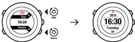 SUUNTO Ambit2 R - Paramétrage de l'alarme - 2