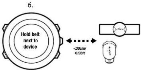SUUNTO Ambit2 R - Liaison d'un capteur de vitesse ou d'une ceinture de fréquence cardiaque - 5