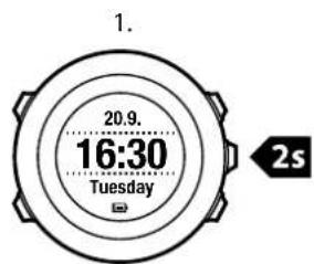 SUUNTO Ambit2 R - Modification des paramètres d'heure - 1